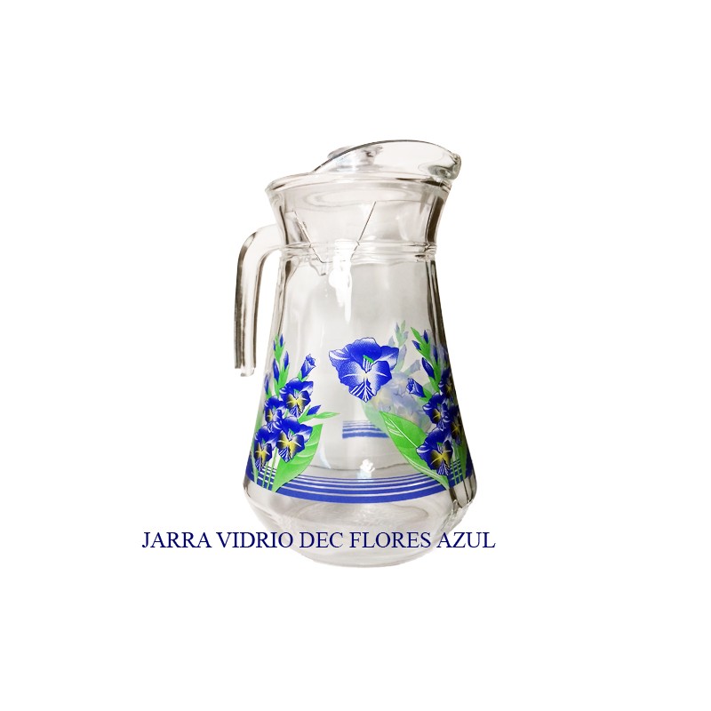 JARRA LISA DE VIDRIO C/T PLASTICO