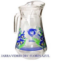 JARRA VIDRIO DEC FLORES...